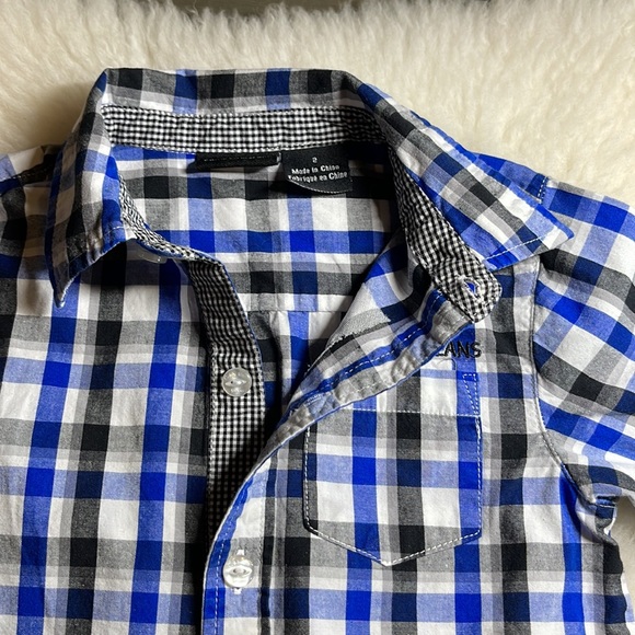 Calvin Klein Jeans, Boy’s Plaid Button Down Shirt - Picture 5 of 14
